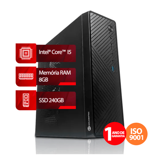 Computador Intel® Core™ i5-2400 2º Geracao, RAM 4GB, SSD 240GB, Linux  Goldente-1